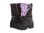 Tundra Boots Kids Quebec Wide (toddler/little Kid/big Kid) (black/flower) Girls Shoes