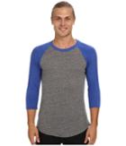 Alternative Baseball Tee (eco Grey/eco True Pacific Blue) Men's T Shirt