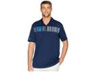 Adidas Golf Chest Stripe Polo (collegiate Navy) Men's Clothing