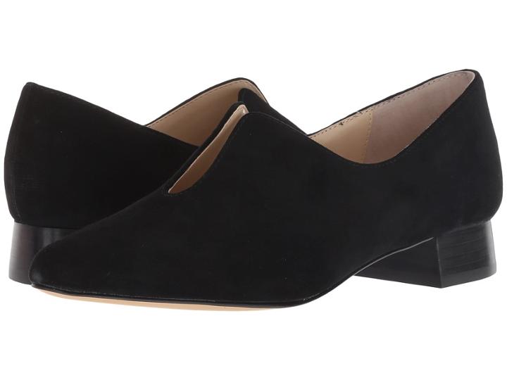 Adrienne Vittadini Sabella (black Kid Suede) Women's Shoes