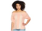 Cruel Rayon Off The Shoulder Top (coral) Women's Clothing