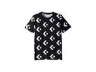 Converse Kids Star Chevron Print Tee (big Kids) (black) Boy's Clothing