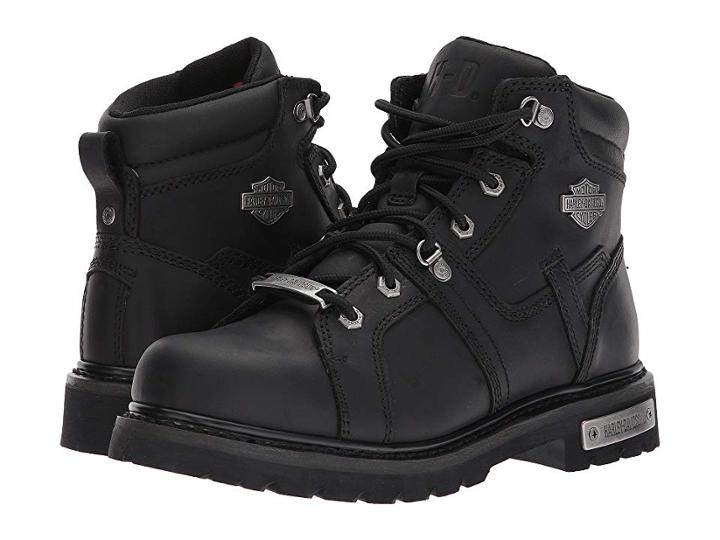 Harley-davidson Ruskin (black) Men's Lace-up Boots