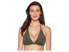 Billabong No Hurry High Neck Top (olive) Women's Swimwear