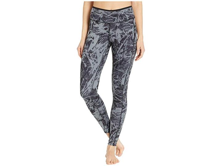 Reebok Core Aop Tights (black) Women's Casual Pants
