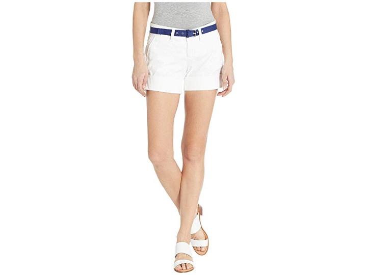 U.s. Polo Assn. Chino Shorts (optic White) Women's Shorts