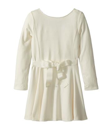 Polo Ralph Lauren Kids Belted Jersey Dress (little Kids) (olympia Cream) Girl's Dress