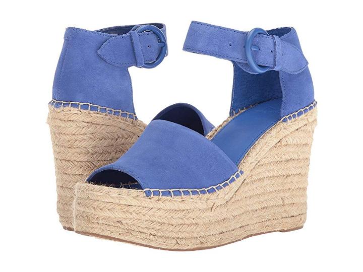 Marc Fisher Ltd Alida Espadrille Wedge (medium Blue Suede) Women's Shoes