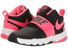Nike Kids Team Hustle D8 (little Kid) (black/racer Pink/white) Girls Shoes