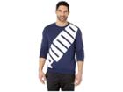 Puma Big Logo Crew (peacoat) Men's T Shirt