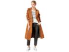 Avec Les Filles Genuine Suede Trench Coat (brandy) Women's Coat