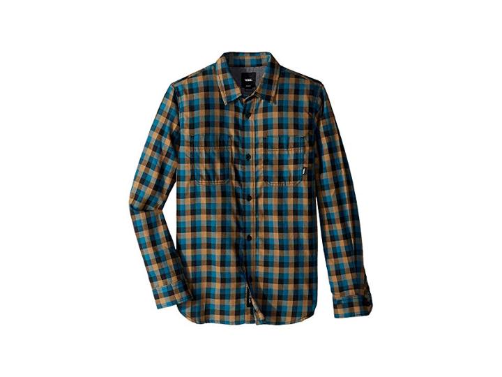 Vans Kids Alameda Ii Woven (big Kids) (corsair/dirt) Boy's Clothing