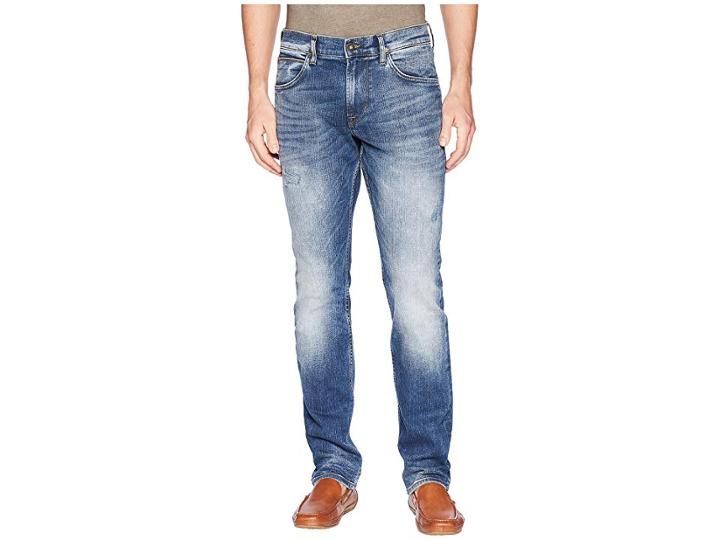 Hudson Blake Slim Straight Zip In Warp Speed (warp Speed) Men's Jeans