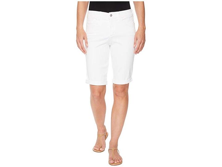 Nydj Briella Roll Cuff Shorts In Optic White (optic White) Women's Shorts