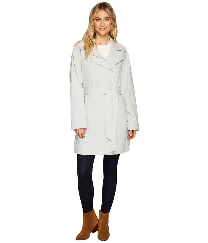 7 For All Mankind Crepe Duster (coastal Grey) Women's Coat