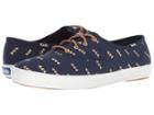 Keds Champion Metallic Hygge Print (peacoat) Women's Lace Up Casual Shoes