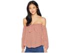 Billabong Forever Lover Woven Top (fire) Women's Clothing