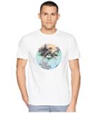 Quiksilver Gradient Palm Tee (white) Men's T Shirt