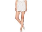 Vince Camuto Ticking Stripe Belted Cuffed Shorts (rich Black) Women's Shorts