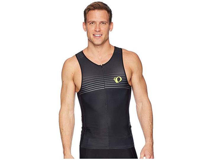 Pearl Izumi Elite Pursuit Graphic Tri Singlet (black/screaming Yellow Foil) Men's Clothing