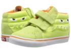 Vans Kids Sk8-mid Reissue V (infant/toddler) ((monster Face) Green/russet Orange) Girls Shoes