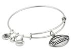 Alex And Ani Nfl Pittsburgh Steelers Football Bangle (rafaelian Silver) Charms Bracelet