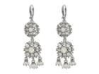 Marchesa Lighter Than Air Double Drop Earrings (white Multi) Earring