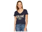 Champion College Notre Dame Fighting Irish University V-neck Tee (navy 2) Women's T Shirt