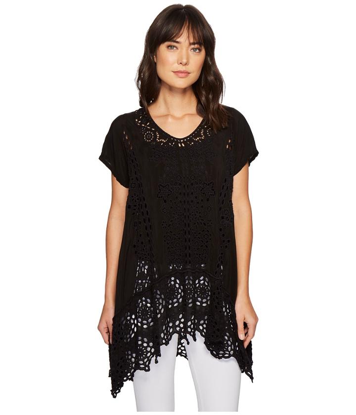 Johnny Was Kaylyn Tunic (black) Women's Blouse