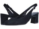 Vaneli Darby (black Suede/gunmetal Buckle) Women's 1-2 Inch Heel Shoes