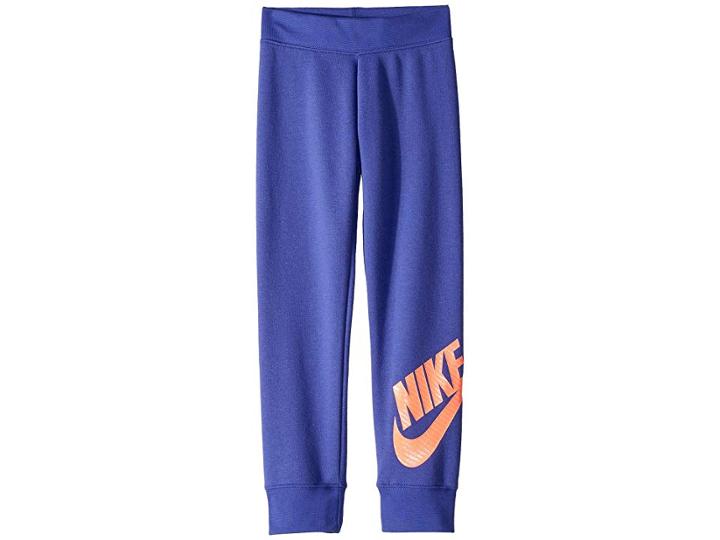 Nike Kids Sportswear Futura Fleece Jogger (little Kids) (rush Violet) Girl's Casual Pants