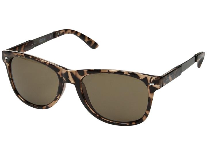 Kenneth Cole Reaction Kc1259 (dark Havana/gradient Brown) Fashion Sunglasses