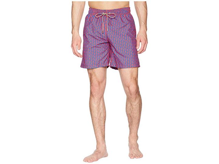 Bugatchi Fishy Swim Trunk (cherry) Men's Swimwear