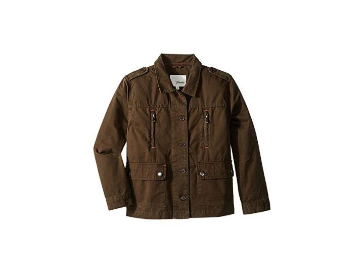 Maddie By Maddie Ziegler Embroidered Twill Jacket (big Kids) (green) Girl's Jacket