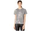 Chaser Vintage Jersey Classic Boxy High-low Tee (floral Print) Women's Clothing