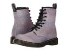 Dr. Martens Kid's Collection 1460 Glitter Youth Delaney Boot (big Kid) (pink Glitter) Girls Shoes