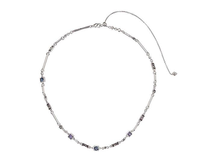 Kendra Scott Rhett Necklace (rhodium/lilac Mix) Necklace