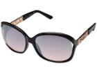 Guess Gf6076 (shiny Black/bordeaux Mirror) Fashion Sunglasses