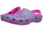 Crocs Classic Graphic Ii Clog (turquoise/neon Pink) Clog Shoes
