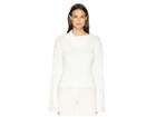See By Chloe Fold-over Neck Sweater (natural White) Women's Sweater