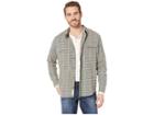 Lucky Brand Long Sleeve Workwear Stretch Shirt (green Plaid) Men's Clothing