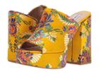 Steve Madden Cassy (yellow Multi) Women's Slide Shoes