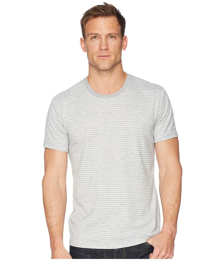 Polo Ralph Lauren 2/20 Mini Terry Short Sleeve Crew (spring Heather Nevis Stripe/nevis Pp) Men's Underwear