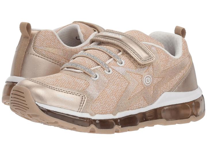 Geox Kids Android 18 (little Kid/big Kid) (platinum/white) Girl's Shoes