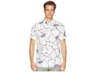 Ted Baker Andle Short Sleeve Linear Floral Shirt (white) Men's Clothing
