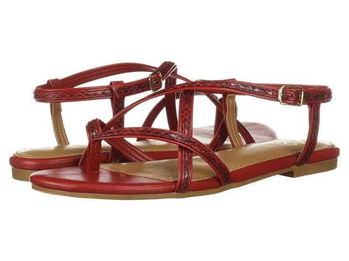 A2 By Aerosoles Short Hand (red Snake) Women's Sandals