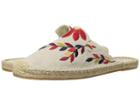 Soludos Embroidered Floral Mule (sand/red Multi) Women's Clog/mule Shoes