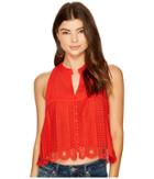 Free People Rory Tank Top (red) Women's Sleeveless