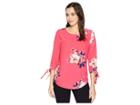 Joules Trisha Woven Shell Top (raspberry Bircham Bloom) Women's Clothing