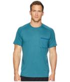 Columbia Sol Resist Short Sleeve Shirt (poseidon) Men's Short Sleeve Pullover